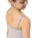 Capezio Lake leotard, dres pentru fetițe cu bretele subțiri și model floral - Albastru închis Capezio
