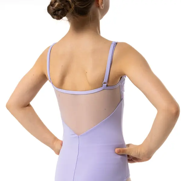 Capezio Lake leotard, dres pentru fetițe cu bretele subțiri și model floral
