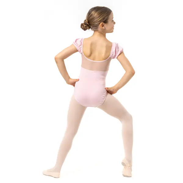 Capezio Lotus leotard, dres pentru fetițe cu mânecă scurtă și imprimeu floral