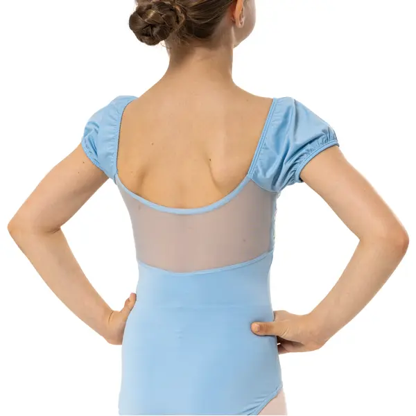 Capezio Lotus leotard, dres pentru fetițe cu mânecă scurtă și imprimeu floral