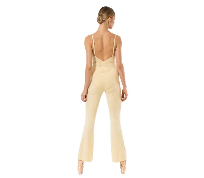 Capezio Memory Flare Legging, pantaloni pentru femei - Galben deschis - Butter Capezio