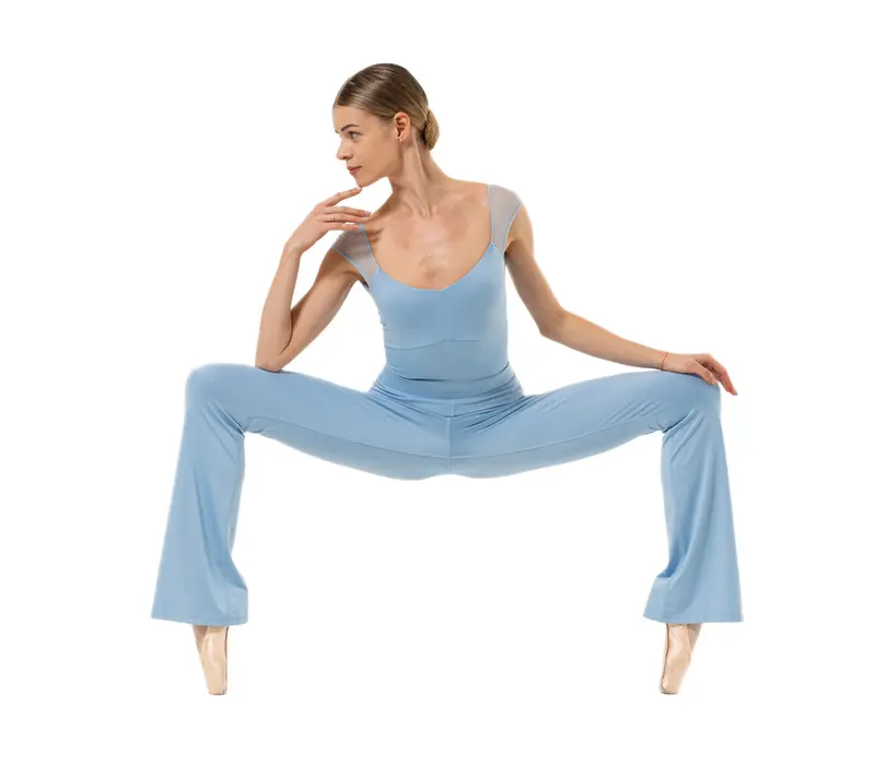 Capezio Memory Flare Legging, pantaloni pentru femei - Albastru deschis - Horizon Capezio