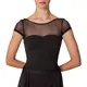 Capezio Meryl Mesh Yoke Short Sleeve, costum de balet