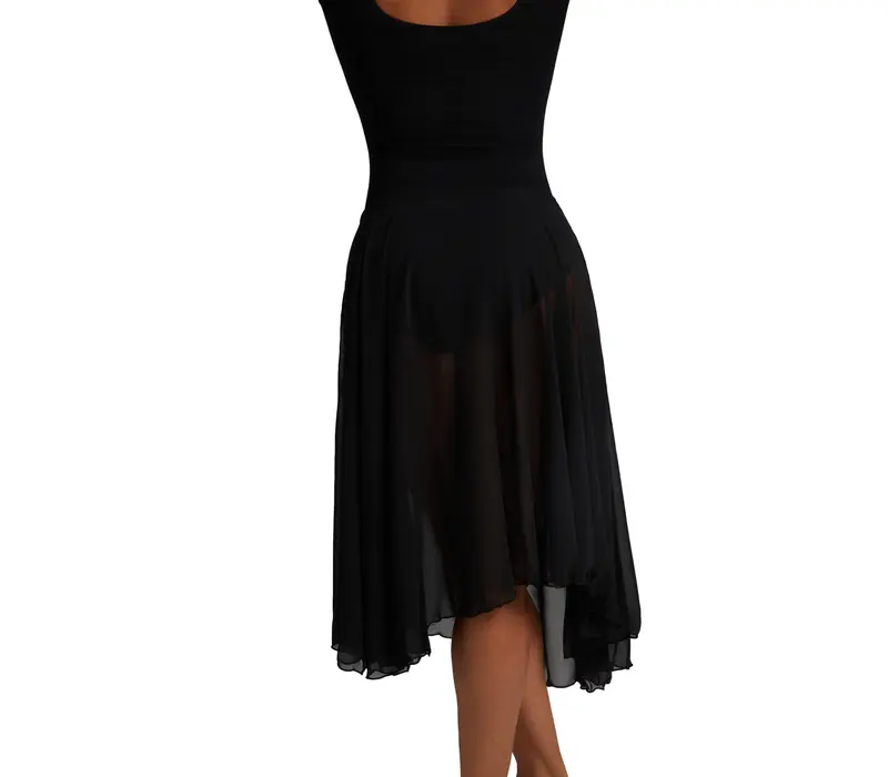 Capezio Mid Calf Full Circle skrit, fustă circulară pentru femei Capezio Mid Calf Full Circle skrit, fustă circulară pentru femei - Negru