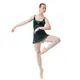 Capezio fusta de balet pentru femei - Verde - dark green