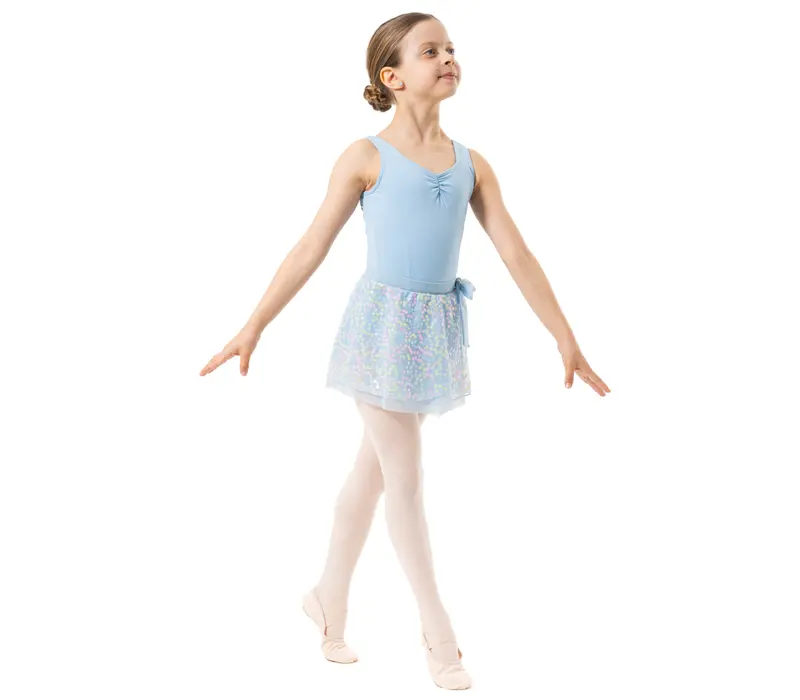 Capezio Pixie dress, dres pentru fetițe cu fustiță Capezio Pixie dress, dres pentru fetițe cu fustiță - Albastru închis Capezio