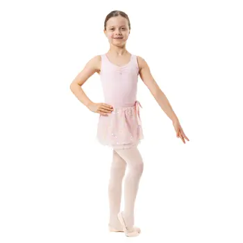 Capezio Leotard, costum de balet pentru copii cu maneca scurta - Roz Capezio