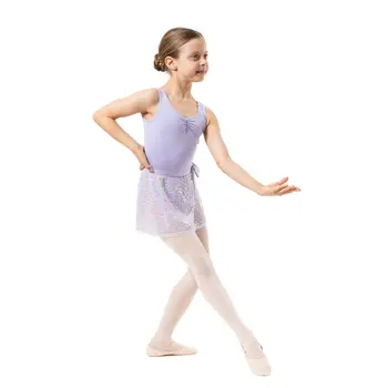 Capezio Leotard, costum de balet pentru copii cu maneca scurta - Lavanda