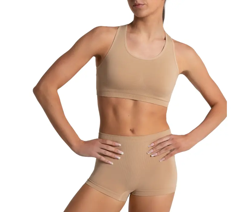 Capezio Seamless Short, enjerie de damă pentru femei fără cusături - Nude Capezio