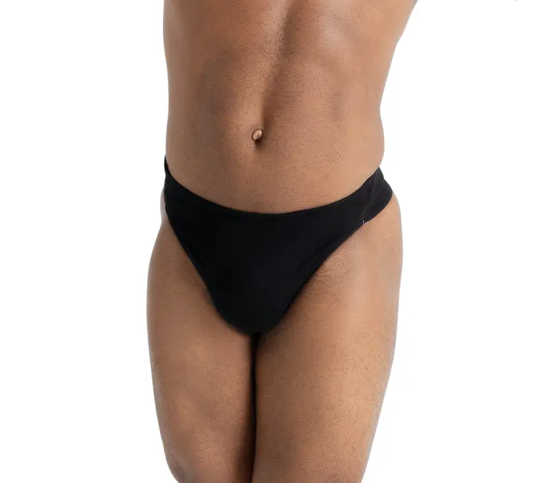 Capezio Self Lined Thong Dance Belt, suspensor Capezio Self Lined Thong Dance Belt, suspensor - Negru