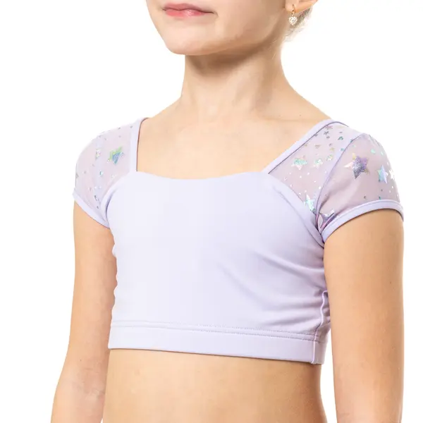 Capezio Star Cosmic Bra Top, crop top pentru fetițe