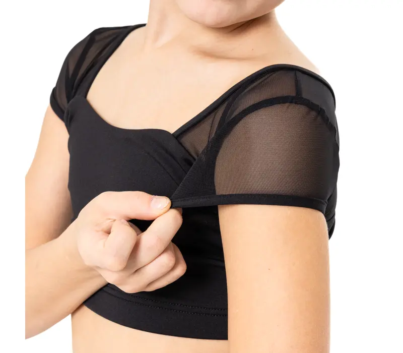 Bloch Alexia, top pentru fete - Negru