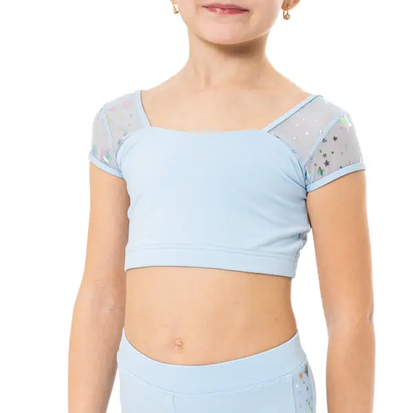 Capezio Star Cosmic Bra Top, crop top pentru fetițe