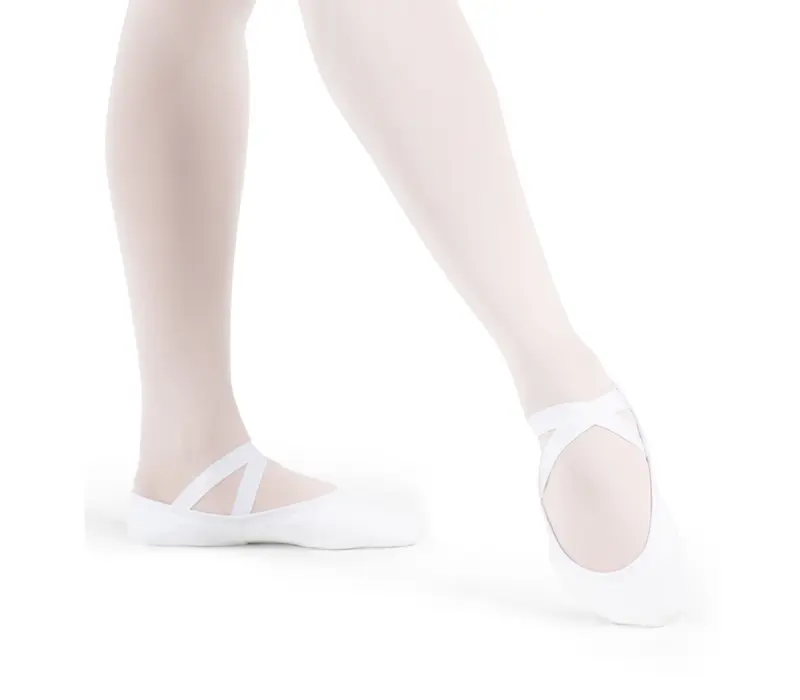 Capezio Stella, flexibili din pânză pentru baieti Capezio Stella, flexibili din pânză pentru baieti - Alb