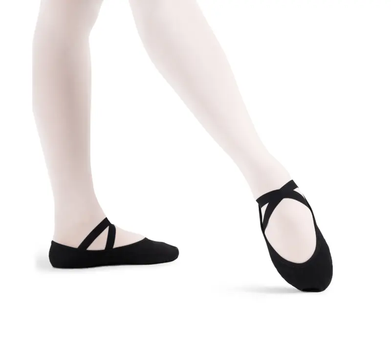 Capezio Stella, flexibili din pânză pentru baieti - Negru