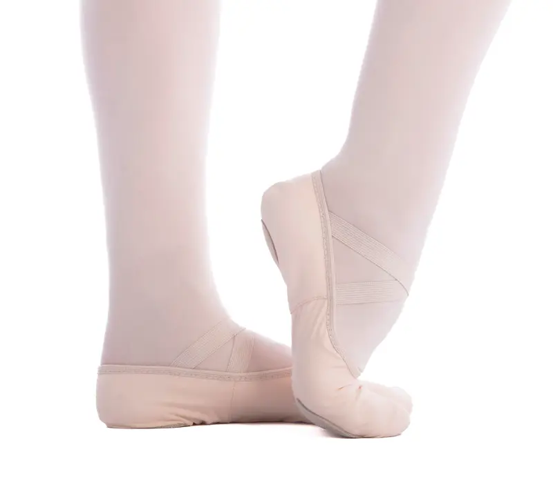 Capezio Stella, flexibili din pânză pentru femei - Roz balet Capezio