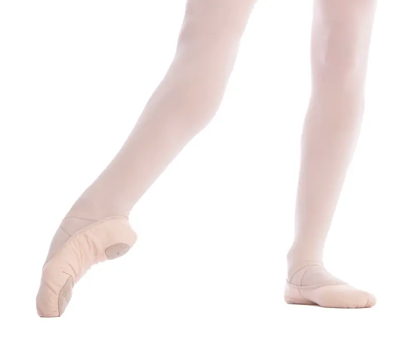 Capezio Stella, flexibili din pânză pentru femei - Roz balet Capezio