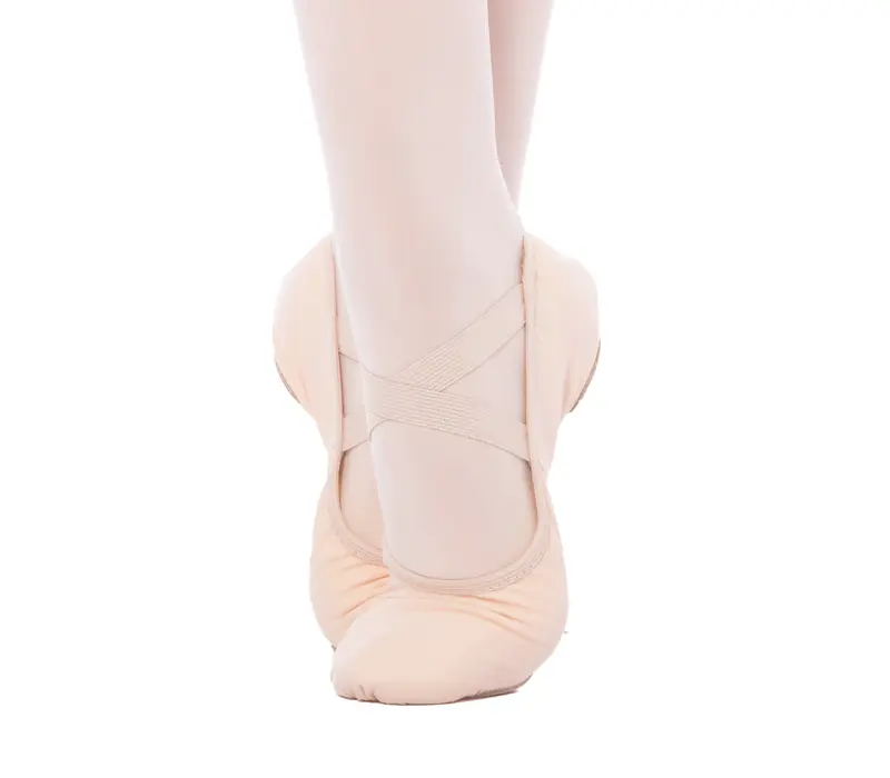 Capezio Stella, flexibili din pânză pentru femei - Roz balet Capezio