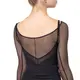 Capezio Dusk Mesh, top damă cu mâneci lungi