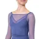 Capezio Dusk Mesh, top damă cu mâneci lungi