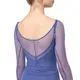 Capezio Dusk Mesh, top damă cu mâneci lungi
