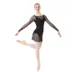 Capezio Dusk Mesh, top damă cu mâneci lungi