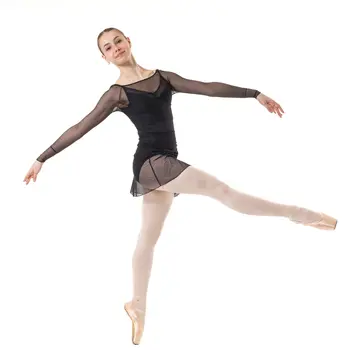 Capezio C'est La Vie Joyeux mesh cover up, top pentru dame - Negru