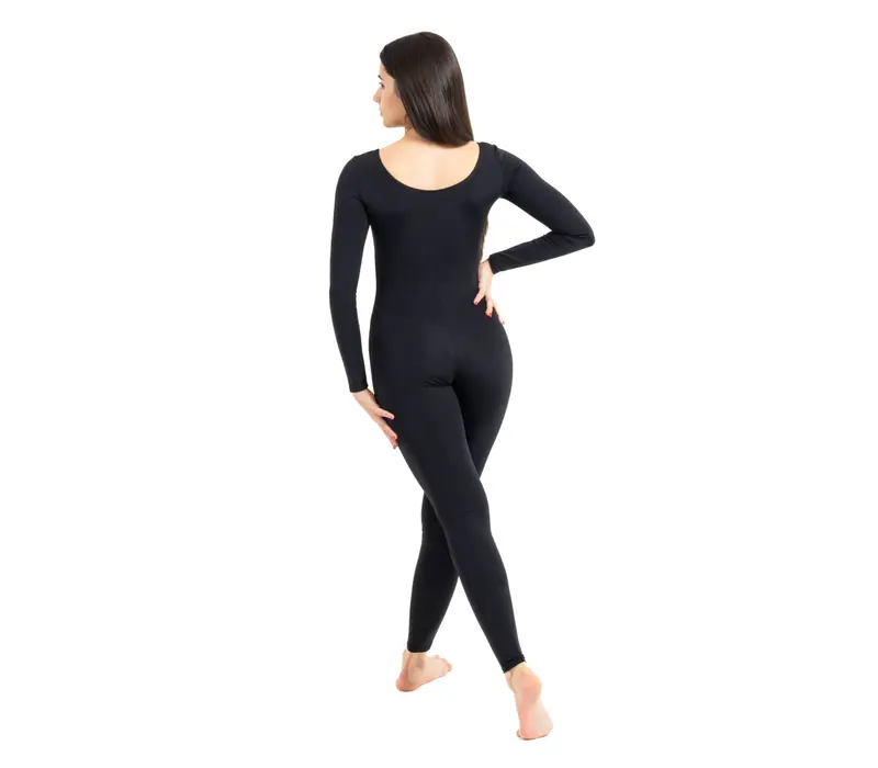 Capezio salopetă cu mânecă lungă - Negru