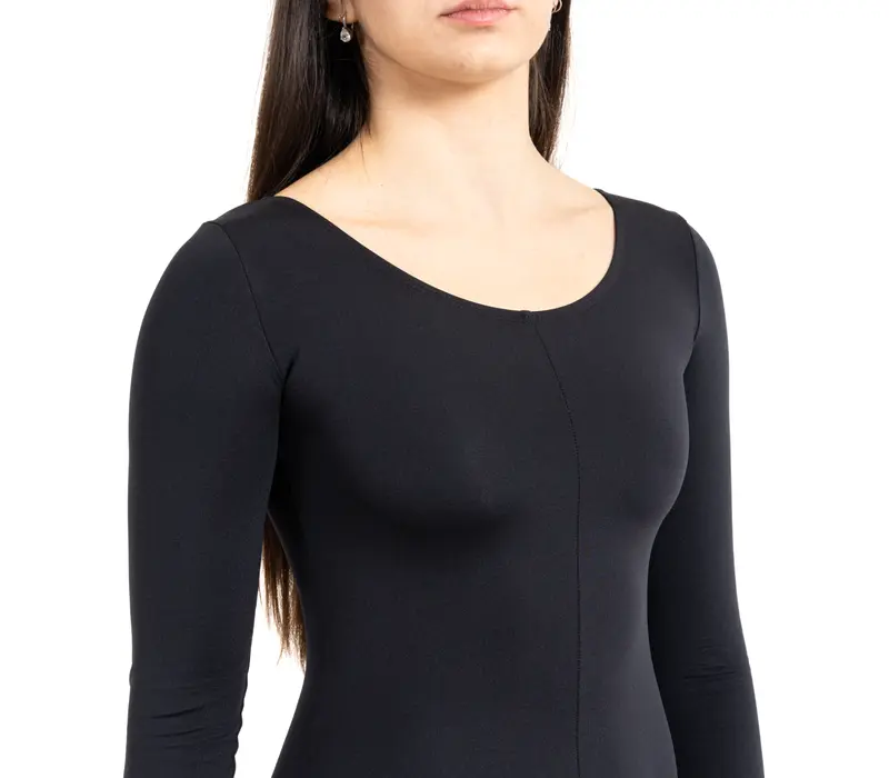 Capezio salopetă cu mânecă lungă - Negru