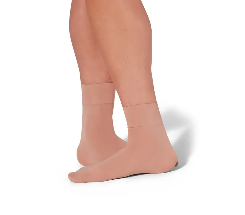 Capezio Tight Sock, șosete universale - Maro tan Capezio