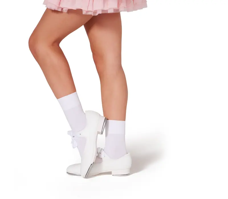 Capezio Tight Sock, șosete pentru copii - Alb