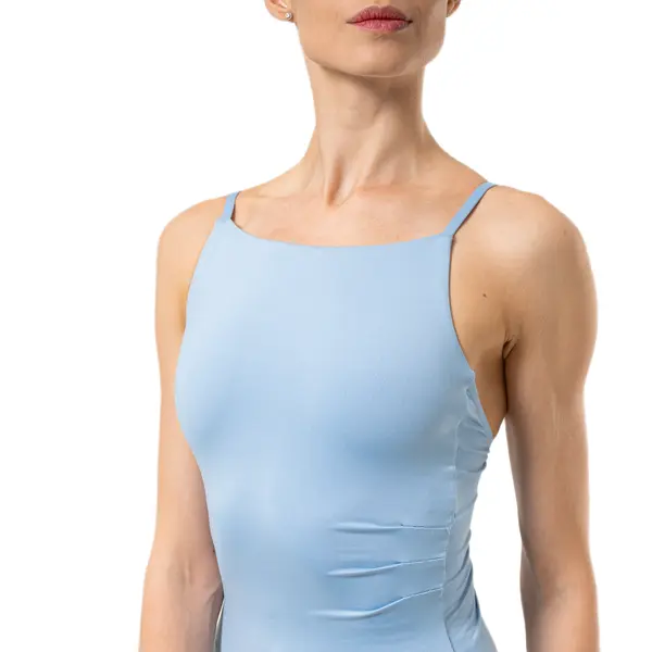 Capezio Wistful Camisole Leotard, costum de dans pentru femei cu pliuri fine