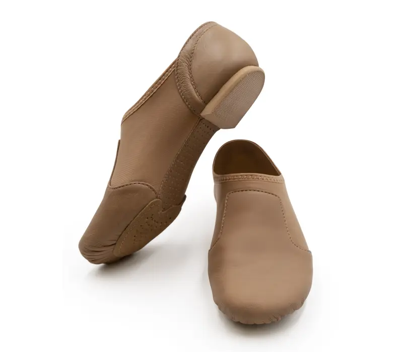 Capezio Glove jazz shoe, pantofi de jazz ergonomici pentru femei - Maro caramel Capezio