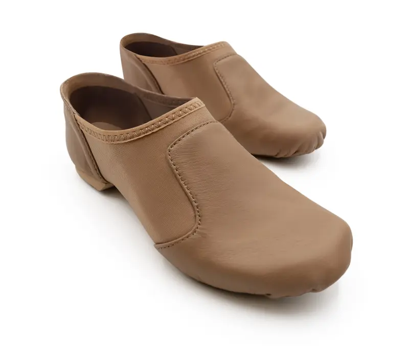 Capezio Glove jazz shoe, pantofi de jazz ergonomici pentru femei - Maro caramel Capezio