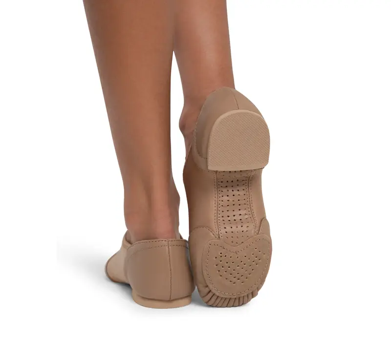 Capezio Glove jazz shoe, pantofi de jazz ergonomici pentru femei - Maro caramel Capezio