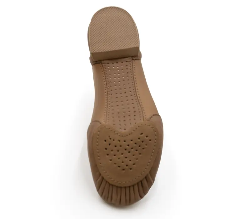 Capezio Glove jazz shoe, pantofi de jazz ergonomici pentru femei - Maro caramel Capezio