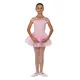 Capezio Keyhole Back Tutu Dress, costum de balet pentru copii cu fusta tutu - Roz Capezio
