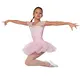 Capezio Keyhole Back Tutu Dress, costum de balet pentru copii cu fusta tutu - Roz Capezio