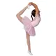 Capezio Keyhole Back Tutu Dress, costum de balet pentru copii cu fusta tutu - Roz Capezio