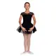 Capezio Keyhole Back Tutu Dress, costum de balet pentru copii cu fusta tutu - Negru