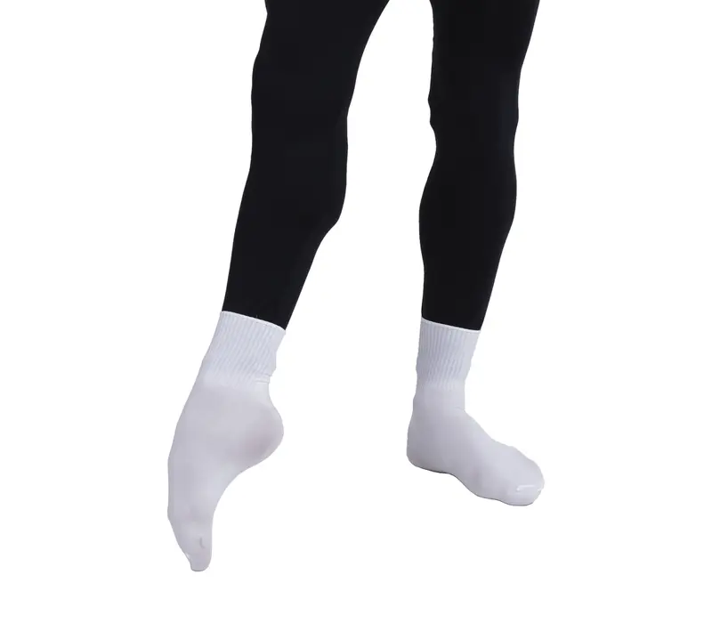 Capezio Ribbed sock, șosete - Alb