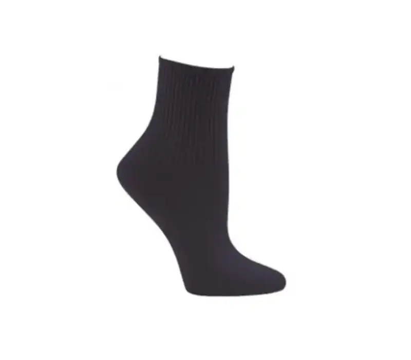 Capezio Ribbed sock, șosete - Negru