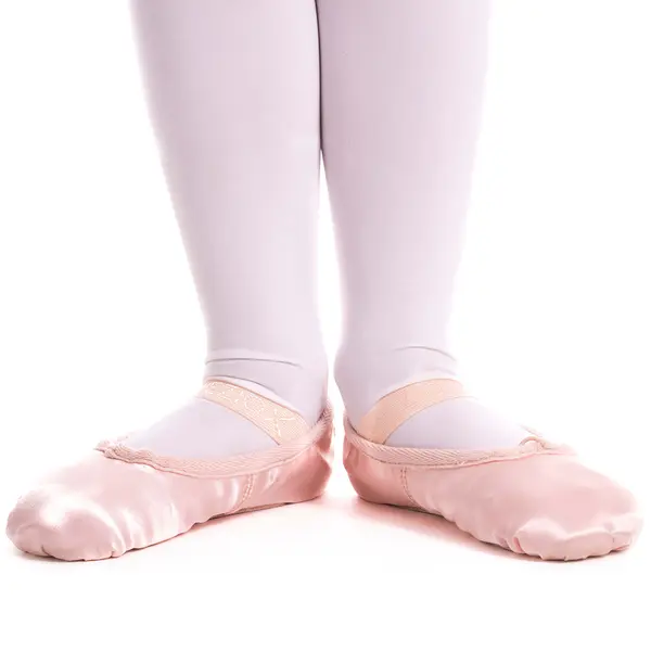 Capezio Satin Daisy, flexibili de saten pentru copii