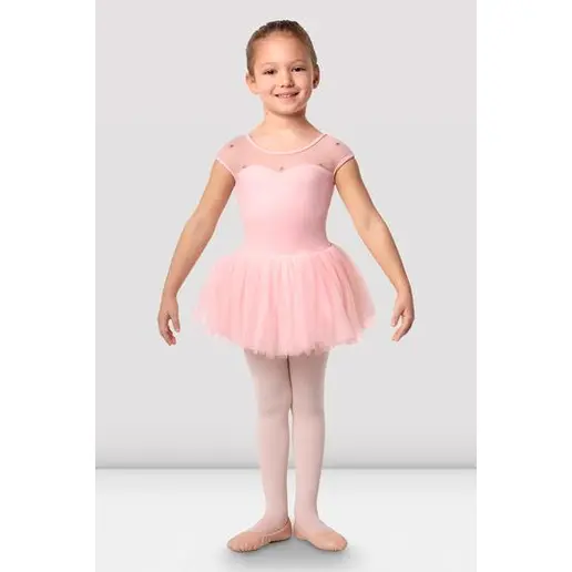 Bloch CL3122 Dutchess, dres pentru copii cu fustiță tutu Bloch CL3122 Dutchess, dres pentru copii cu fustiță tutu