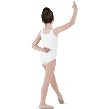Bloch Dynamic, dres copii cu bretele groase - Alb Bloch Dynamic, dres copii cu bretele groase - Alb