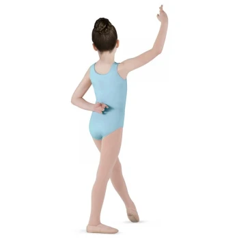 Bloch Dynamic, dres copii cu bretele groase - Albastru pastel Bloch