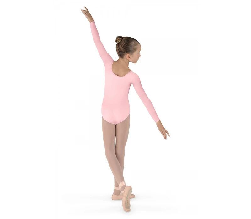 Bloch Meglio, costum de balet cu mânecă lungă - Roz candy Bloch