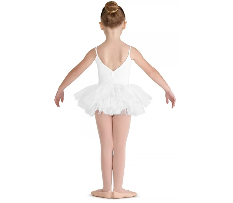Bloch Valentine, costum de balet pentru copii cu fustă tutu - Alb