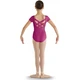 Bloch strap back cap sleeve Leotard, costum de balet pentru copii - Roz aprins Hot Bloch