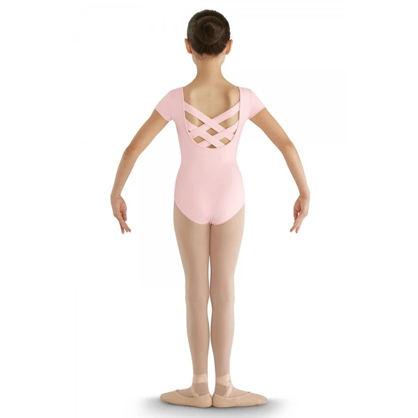 Bloch strap back cap sleeve Leotard, costum de balet pentru copii